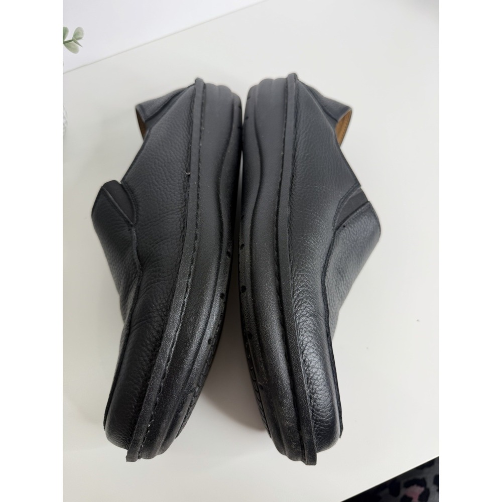 Alegria Shoes Schuster Slip On Moc Loafer Black Leather Mens US 10 EU 44 - Picture 10 of 11